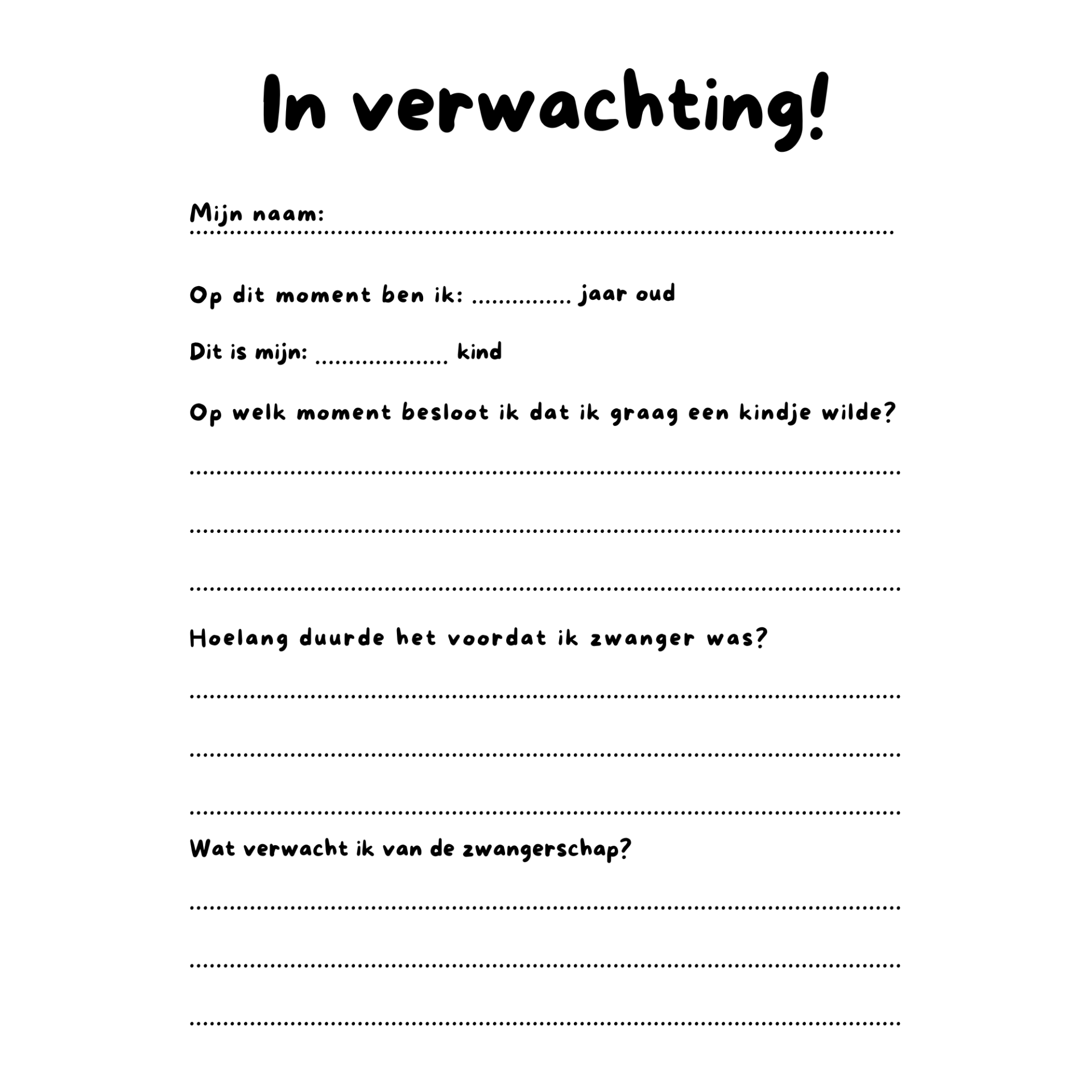 In verwachting boek - Afbeelding 2